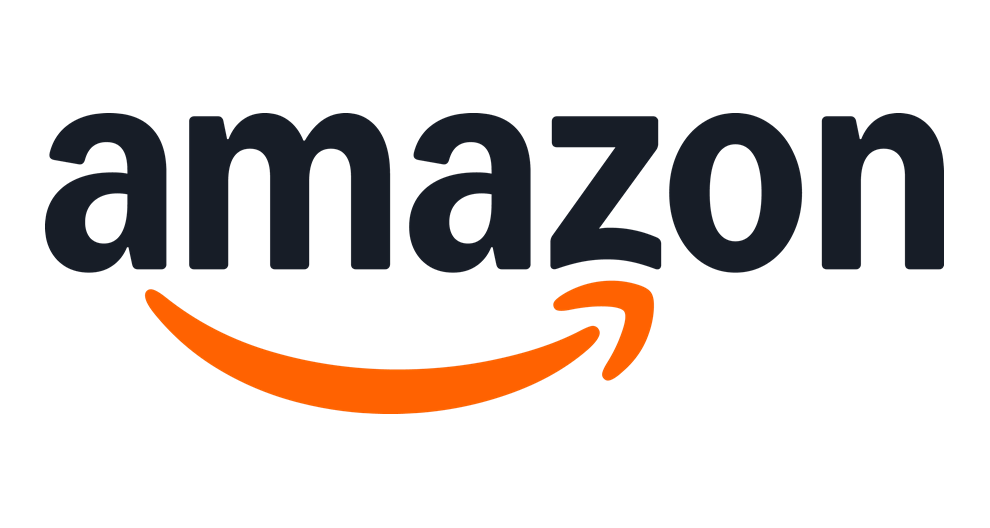 La palabra "amazon" escrita en negro, negrita y fuente sans-serif con una flecha curva amarilla debajo de la segunda "a".