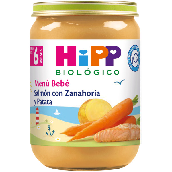 HERO BABY SOLO PATATAS ZANAHORIA Y SALMON 190 G